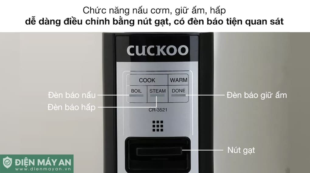 Nồi cơm điện 6.3L Cuckoo CR -3521 